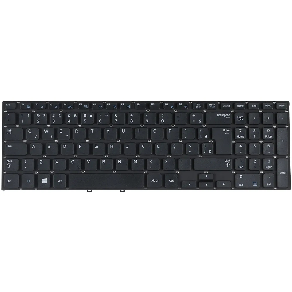 Penjualan Panas BR Layout untuk Samsung NP300E5A Laptop Notebook Keyboard Baru