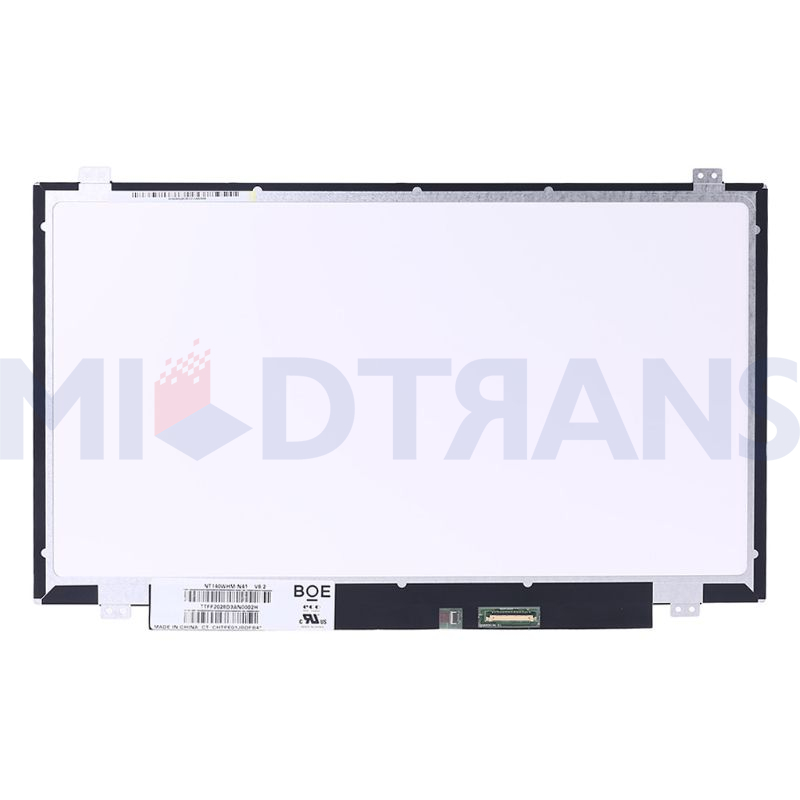 14.0 Kertas 30pin Layar LCD Slim NT140WHM-N41 NT140WHM N41
